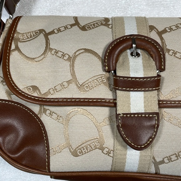Slightly used Chaps tan & brown purse. - Picture 3 of 4